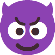 Devil face emoji