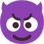 Devil face emoji